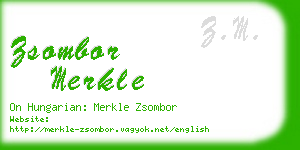 zsombor merkle business card